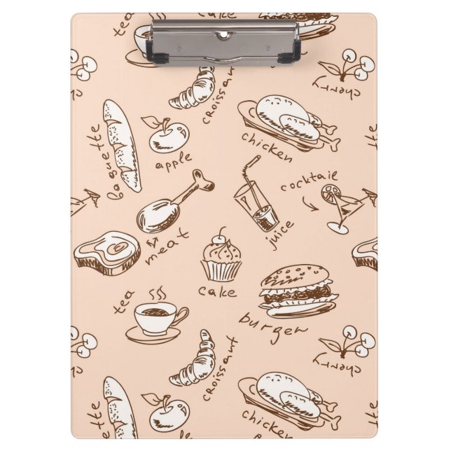 Carpeta De Pinza Modelo con la comida (Anverso)