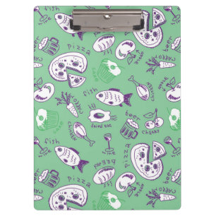 Carpeta De Pinza Modelo con la comida