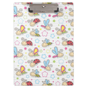 Carpeta De Pinza modelo con los insectos