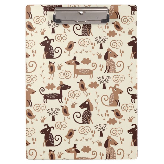 Carpeta De Pinza modelo con los perros lindos (Anverso)