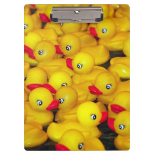 Carpeta De Pinza Modelo de goma amarillo lindo de los duckies