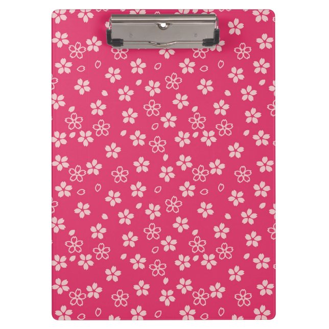 Carpeta De Pinza Modelo de la flor de cerezo (Anverso)