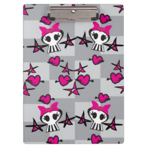 Carpeta De Pinza Modelo de los cráneos de Emo