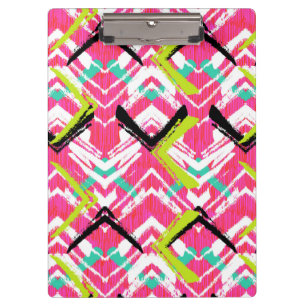 Carpeta De Pinza Modelo de zigzag rosado dibujado mano