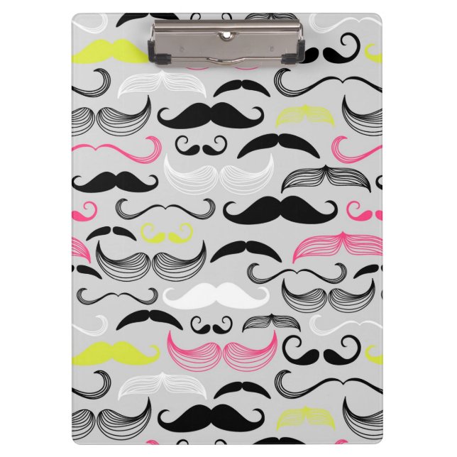 Carpeta De Pinza Modelo del bigote, estilo retro (Anverso)