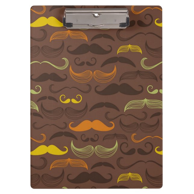 Carpeta De Pinza Modelo del bigote, estilo retro 5 (Anverso)