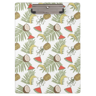 Carpeta De Pinza Modelo del bosquejo de la fruta tropical