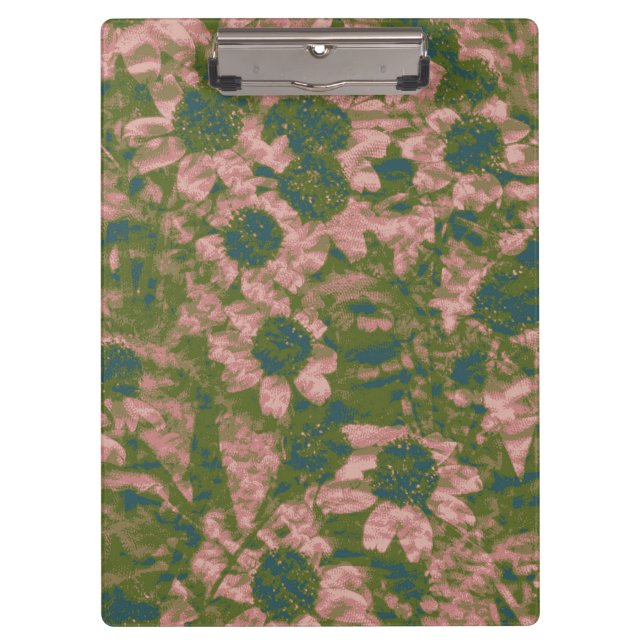 Carpeta De Pinza Modelo del camuflaje de la flor (Anverso)