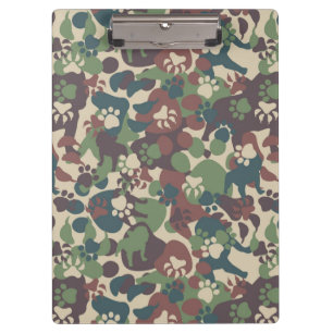 Carpeta De Pinza Modelo del camuflaje del perro