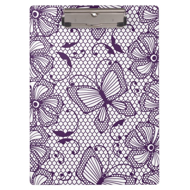 Carpeta De Pinza Modelo del cordón con las mariposas (Anverso)