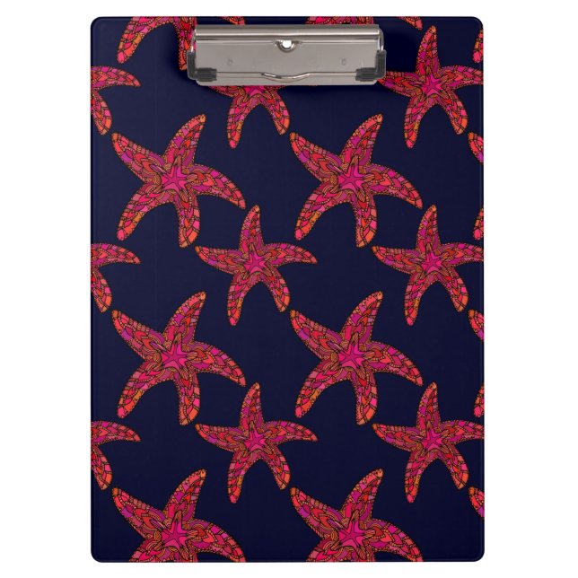 Carpeta De Pinza Modelo del estilo de las estrellas de mar (Anverso)