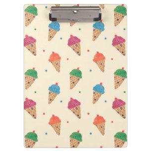 Carpeta De Pinza Modelo del helado de la diversión