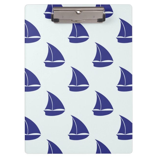 Carpeta De Pinza Modelo del velero del azul real (Anverso)