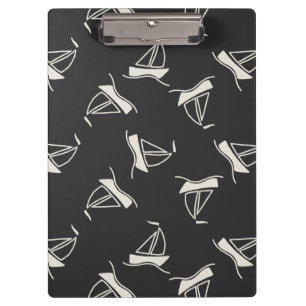 Carpeta De Pinza Modelo del velero del Doodle
