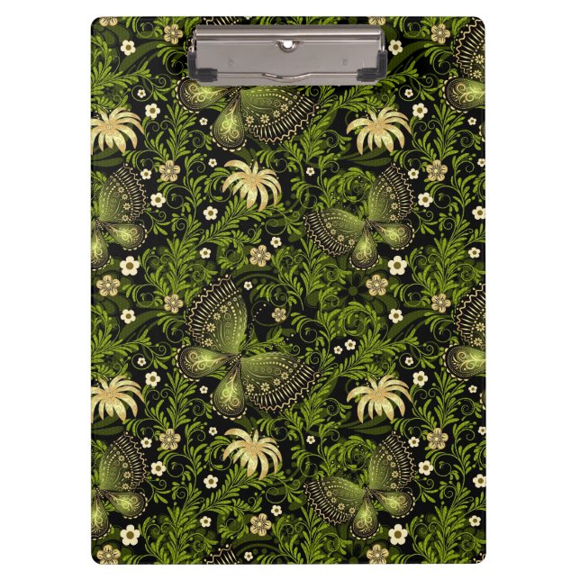 Carpeta De Pinza Modelo del Verde-oro de la primavera (Anverso)