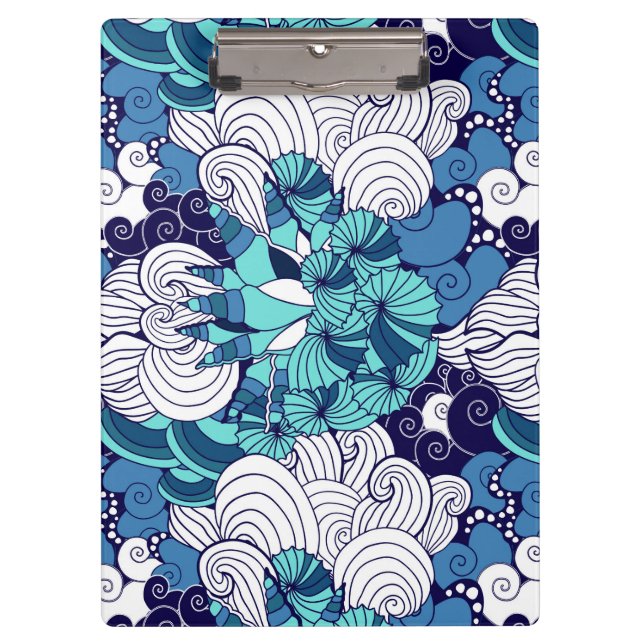 Carpeta De Pinza Modelo enrrollado del Seashell (Anverso)