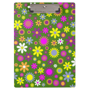 Carpeta De Pinza Modelo florido del campo