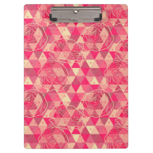 Carpeta De Pinza Modelo geométrico de la flor