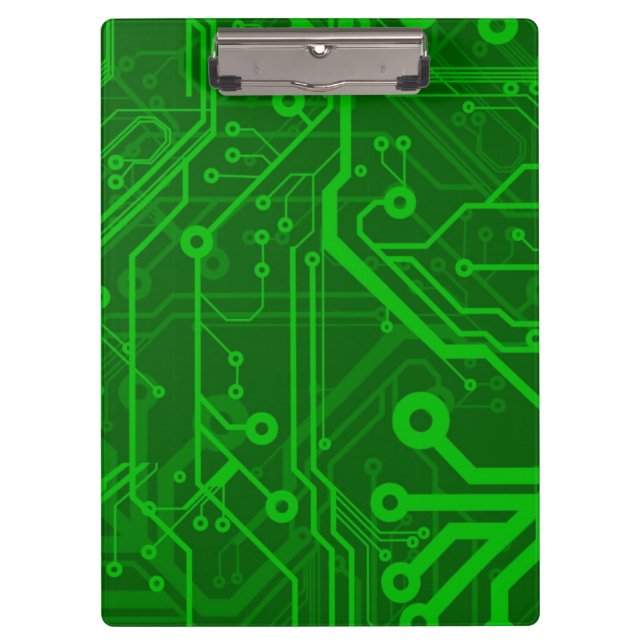 Carpeta De Pinza Modelo impreso verde de la placa de circuito (Anverso)