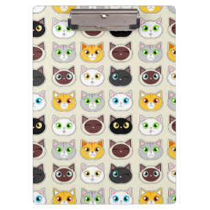 Carpeta De Pinza Modelo lindo de las expresiones del gato