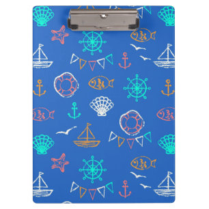 Carpeta De Pinza Modelo náutico 1 del dibujo de tiza
