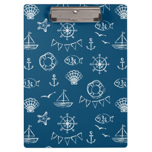 Carpeta De Pinza Modelo náutico 2 del dibujo de tiza