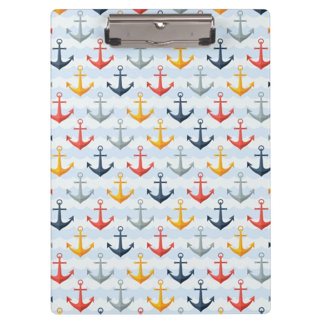 Carpeta De Pinza Modelo náutico con las anclas (Anverso)