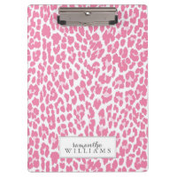 Modelo personalizado rosa del leopardo