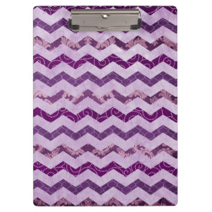 Carpeta De Pinza Modelo púrpura moderno de Chevron