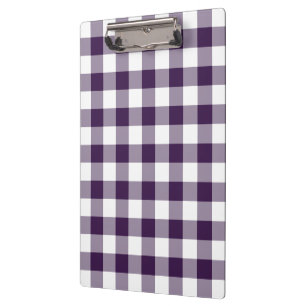 Carpeta De Pinza Modelo púrpura y blanco de la guinga