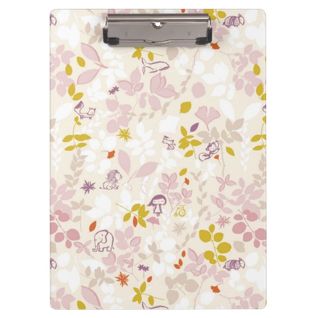 Carpeta De Pinza modelo que exhibe animales caprichosos (Anverso)