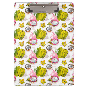 Carpeta De Pinza Modelo texturizado carta blanca de la fruta