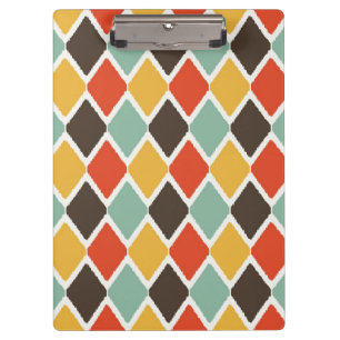Carpeta De Pinza Modelo tribal de la moda del ikat moderno