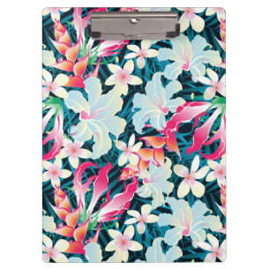 Carpeta De Pinza Modelo tropical colorido