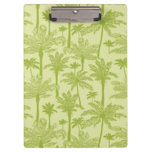 Carpeta De Pinza Modelo verde de las palmeras