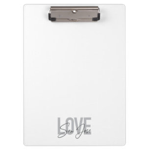 Carpeta De Pinza Modern, simple, chic, cool design Love San Jose