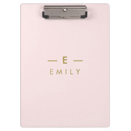 Carpeta De Pinza Moderne Minimaliste Rose Personnalisé