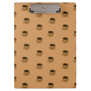 Carpeta De Pinza Moderno café café marrón de mediados de siglo
