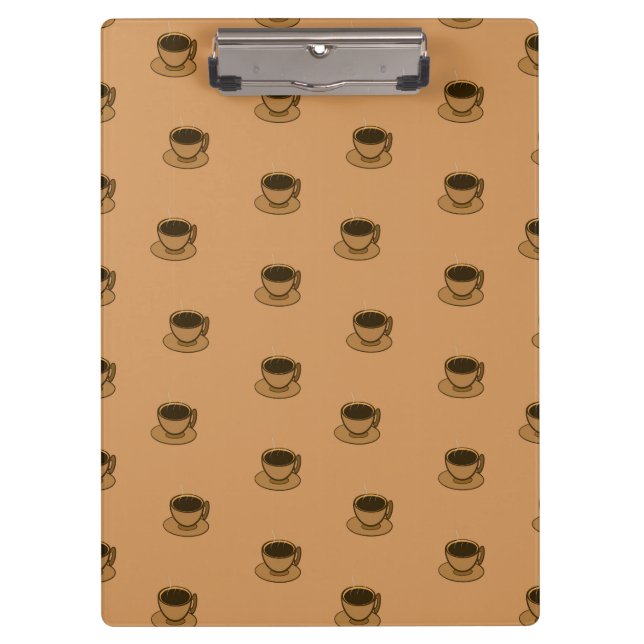 Carpeta De Pinza Moderno café café marrón de mediados de siglo (Anverso)