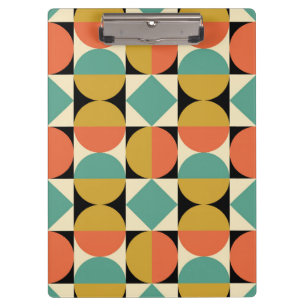 Carpeta De Pinza Moderno Geométrico Abstracto de Mitad de Siglo