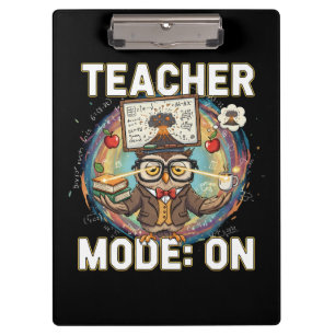 Carpeta De Pinza Modo Profesor: ACTIVADO – Diseño de Búho Profesor 
