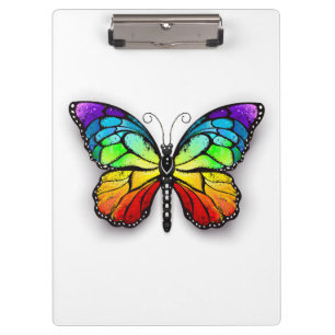 Carpeta De Pinza Monarca de mariposa arcoiris