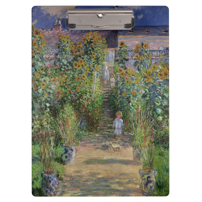 Carpeta De Pinza Monet Garden Vetheuil Impresionim Pintura (Anverso)