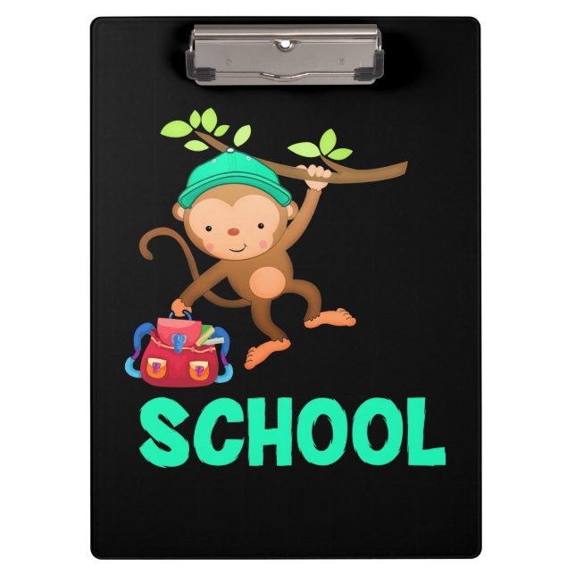 Carpeta De Pinza Mono De Vuelta A La Escuela (Anverso)
