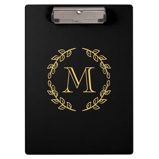 Carpeta De Pinza Monograma de cosecha (Anverso)