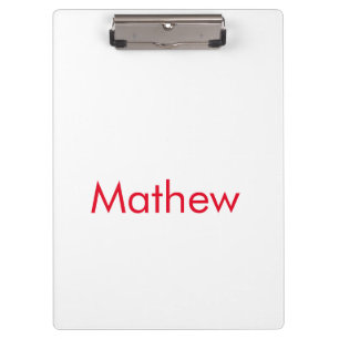 Carpeta De Pinza monograma de letra inicial simple añade tu nombre