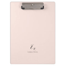 Monograma De Nombre Minimalista Elegante Rosa Rubo