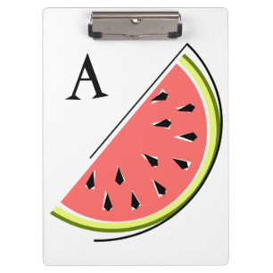 Carpeta De Pinza Monograma de rebanada de sandía