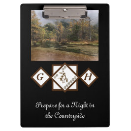 Carpeta De Pinza Monograma de Rodeo Bull Rider y Longhorn Photo