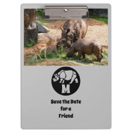 Carpeta De Pinza Monograma de silicona rinoceronte de unicornio